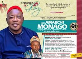 Nollywood Mourns as Legendary Actor Amaechi Muonagor Laid to Rest